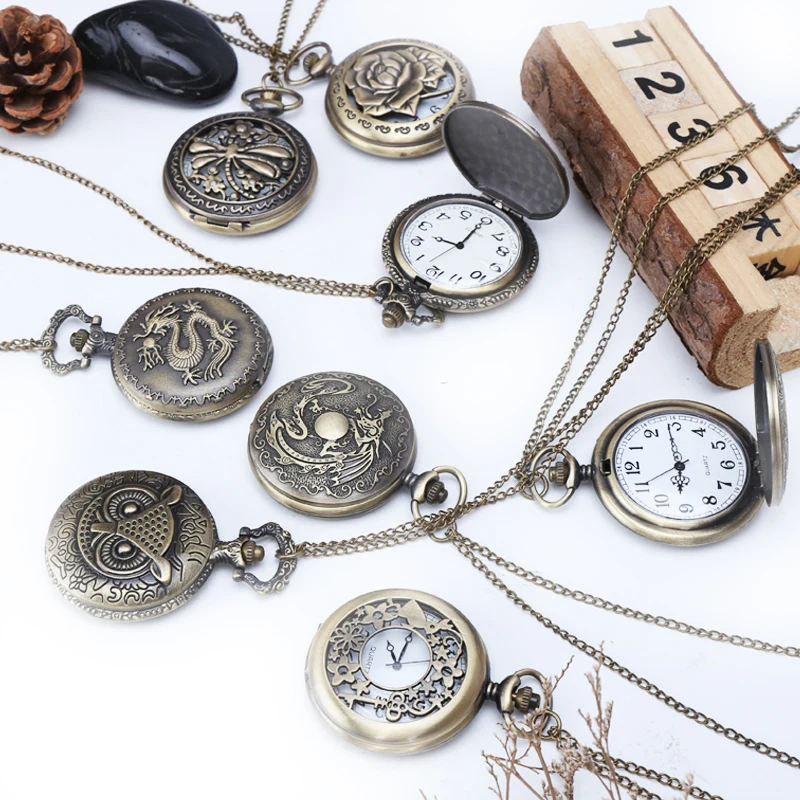

Large bronze pocket watch big watch Students watch return to the ancients