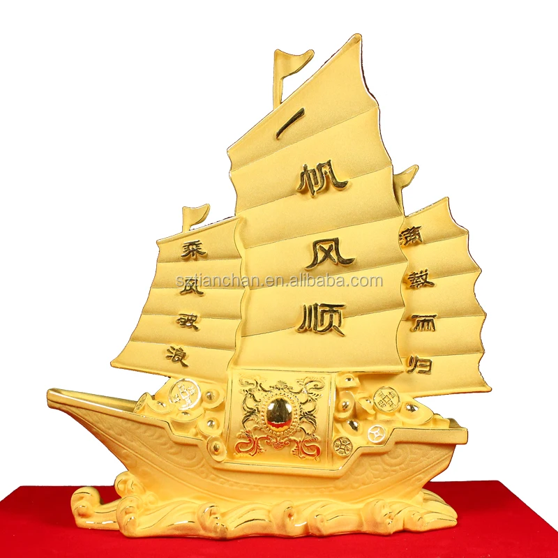 Colour Varies Wooden Fishing Boat Ornament ~ Sail Boat Nautical Decoration 