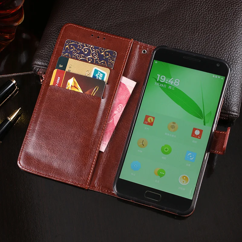 

Classic leather phone case for OnePlus 2 Factory OEM High Quality Luxury Flip Wallet PU Leather Mobile cover for OnePlus 2