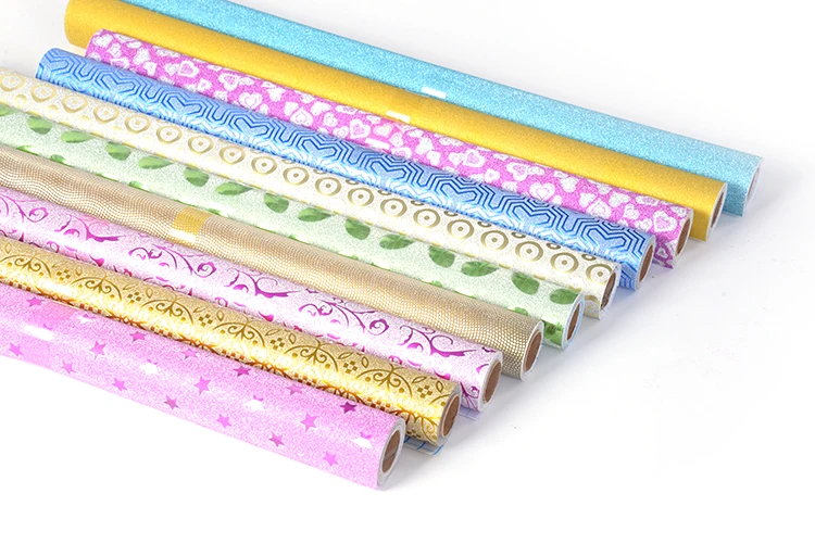 Decorative glitter film CPP lamination film wrapping paper black