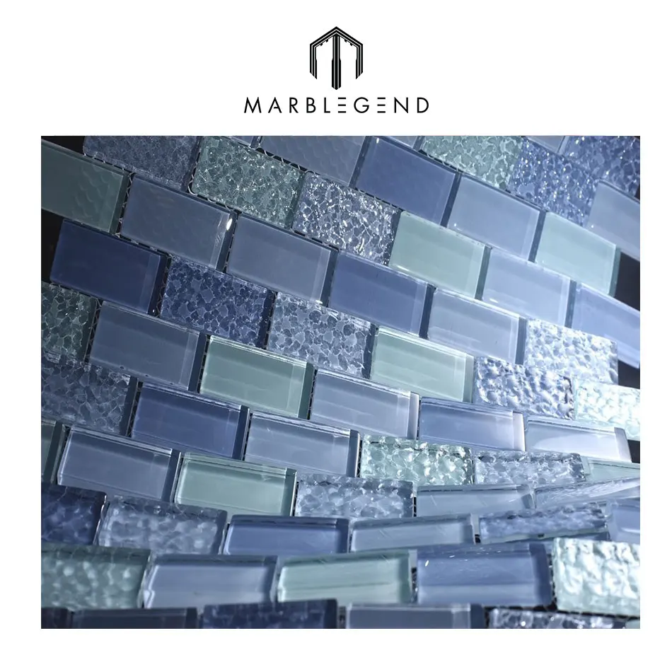 High Quality Fashion Decorative Pfm Cheap Crystal Glass Mosaic Tiles