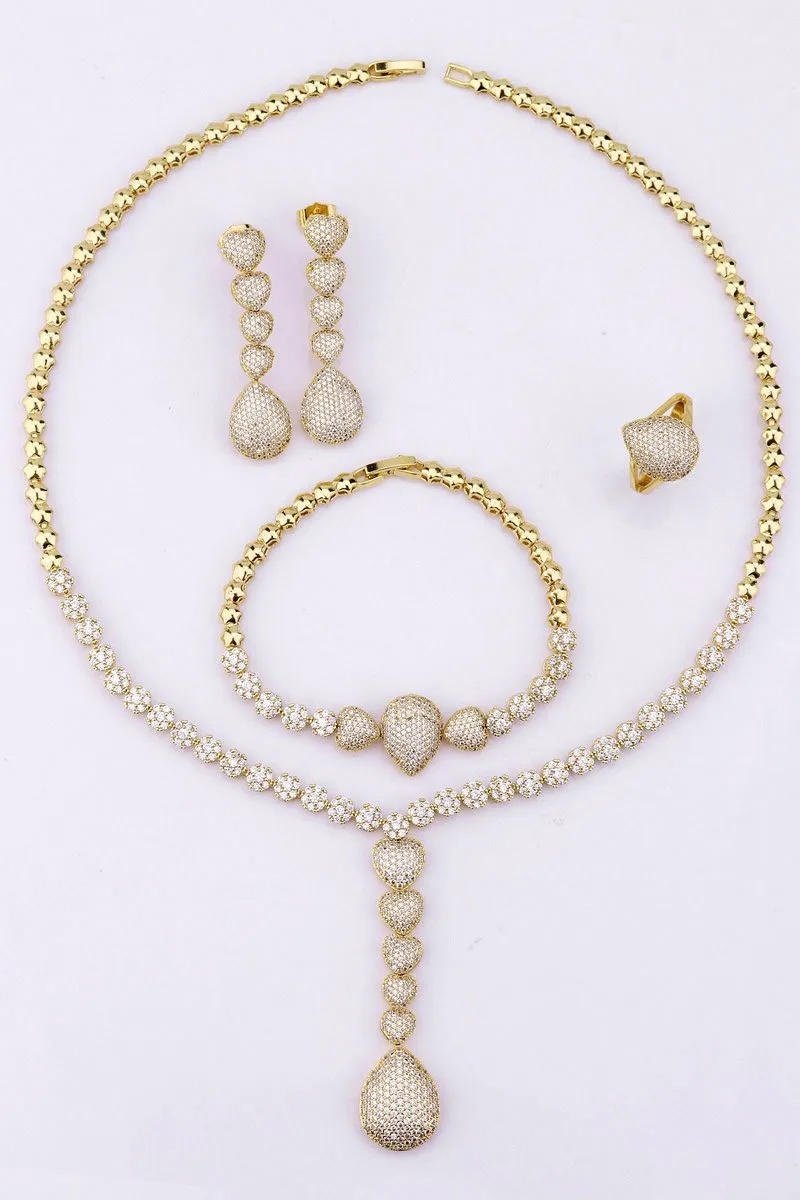 Italian Costume Costume Gold Jewelry Sets 18k African Gold Plating