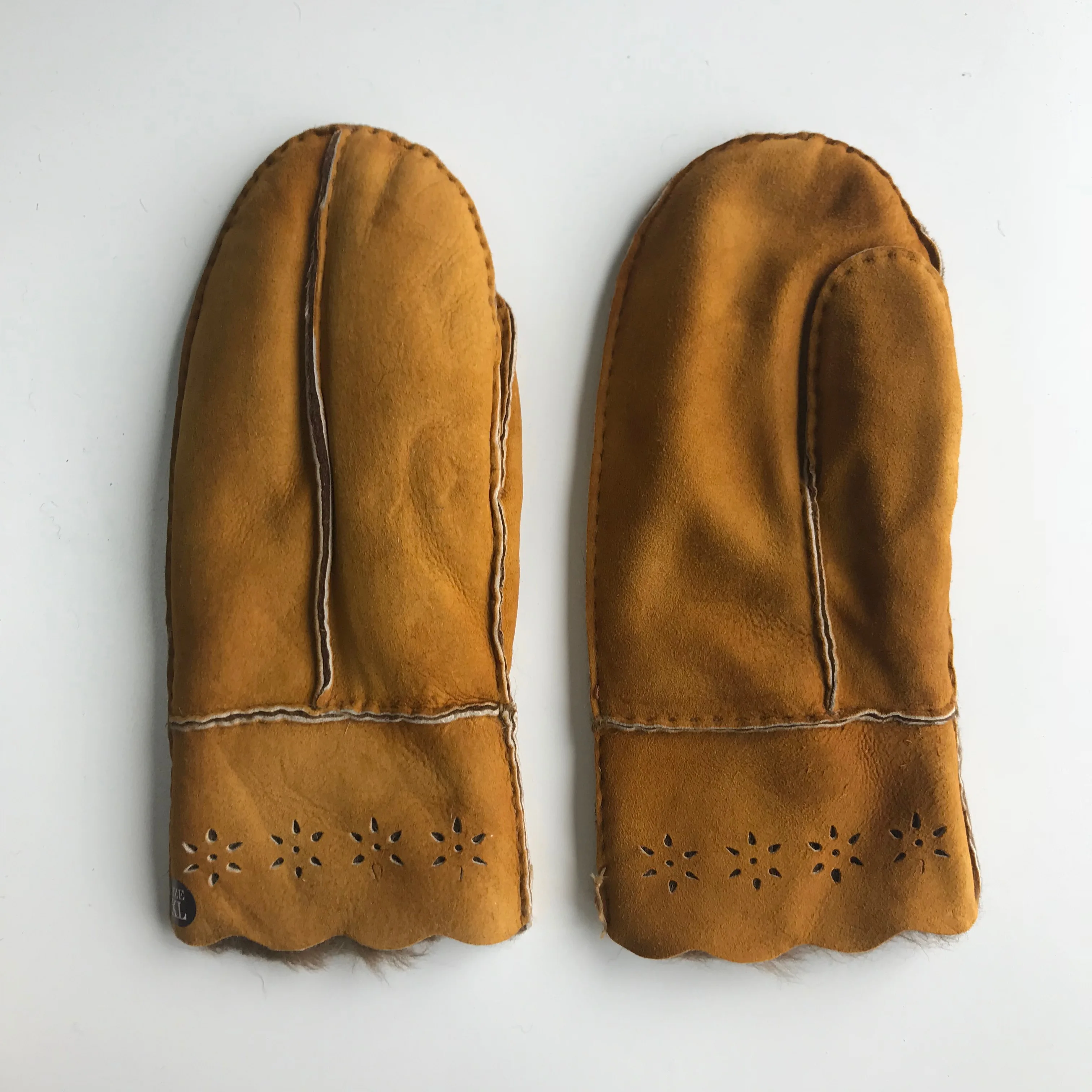 Bowknot Women Soft Fur Real Sheepskin Mittens,Adults Warm Mittens Buy