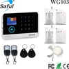Saful The Best GSM Smart Home Security Wireless Alarm System with 99 Wireless Devices Support