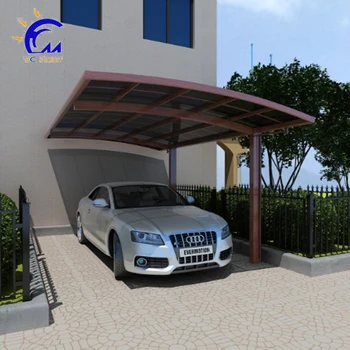 Aluminum Frame Row Sun Protection Carport With Polycarbonate