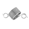 2pcs/lot Ring Type Knitting Tools Finger Wear Thimble Yarn Spring Guides Stainless Steel Needle Thimble Sewing Accessories