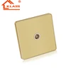 1 Gang 2 WAy British / UK Type single electrical TV satellite wall Socket