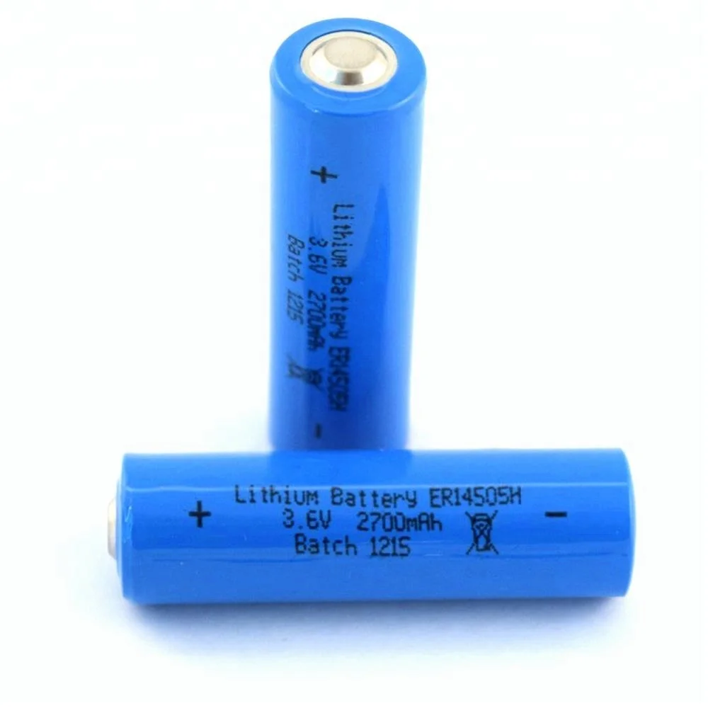 Er14505 Battery Er14505 Aa 3.6v Lisocl2 Battery 14505h 2700mah With ...
