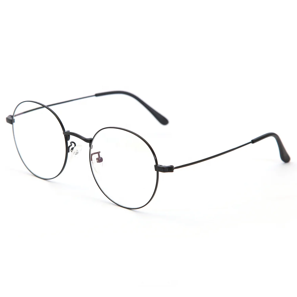 

Metal Optical Frame Custom Colors Fancy Clear Lenses Unisex Round Spectacle Frames