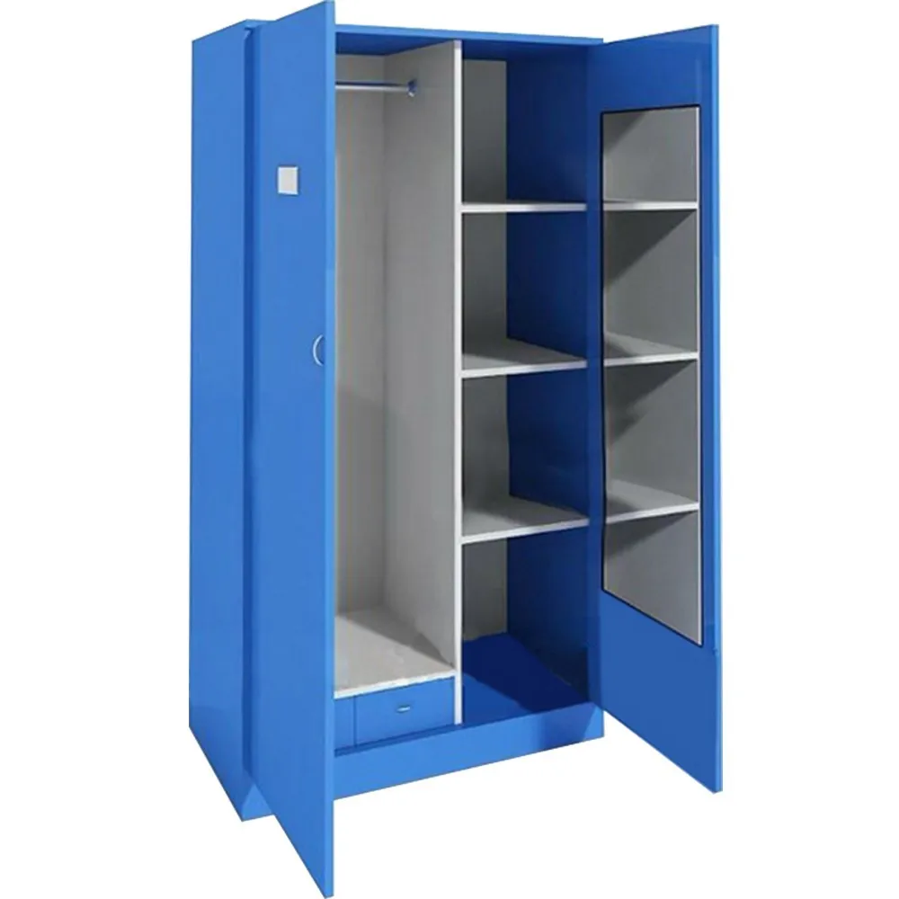 Woonkamer meubels, staal blauwe kleur metalen locker, slaapkamer ...