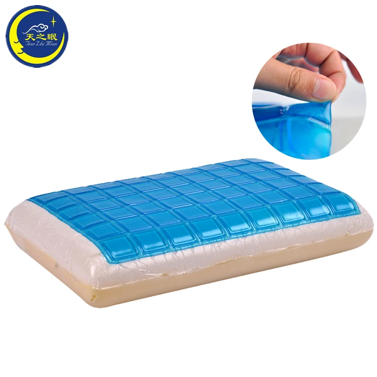 

Silicone Gel Memory Foam Summer Cool Pillow For Cervical Vertebra Healing, White