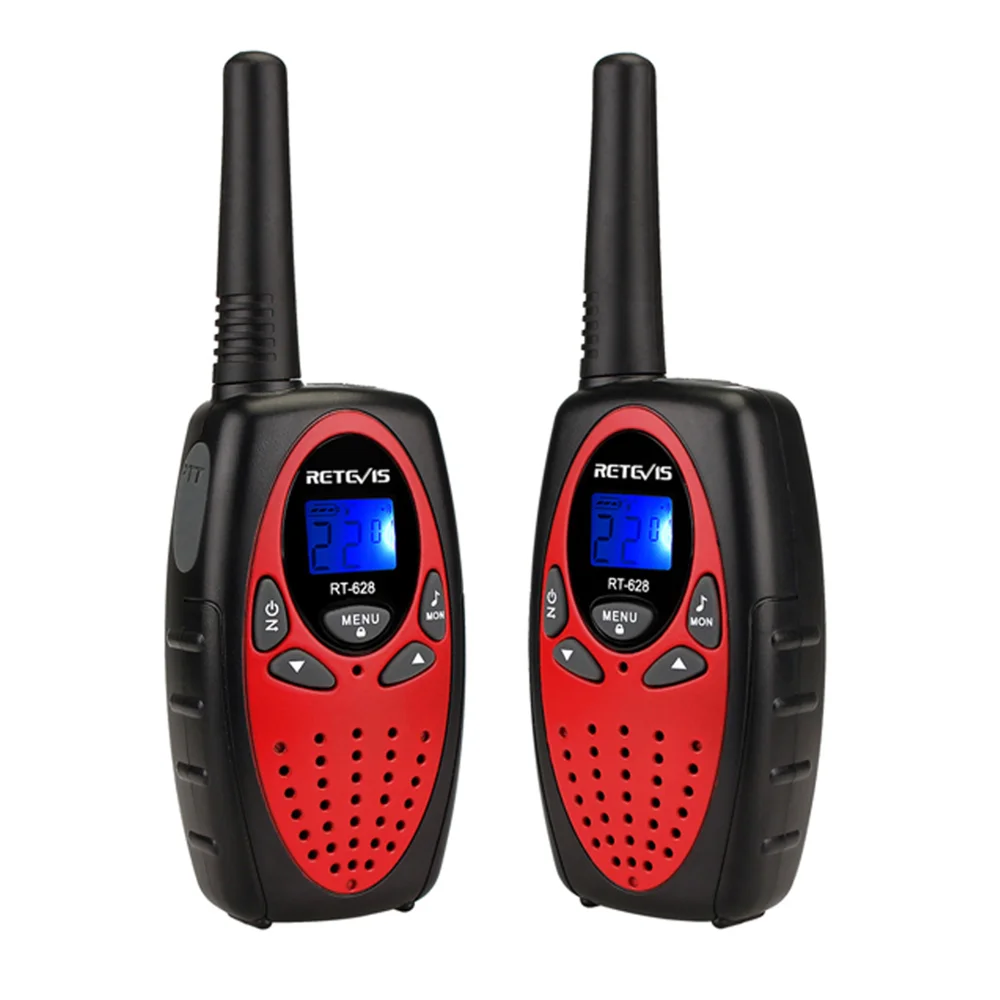 

Retevis RT628 FRS/PMR Walkie Talkies 22/8 Channel Toy for Kids UHF Portable Two Way Radio Children's Christmas gift, Red(red fore shell)