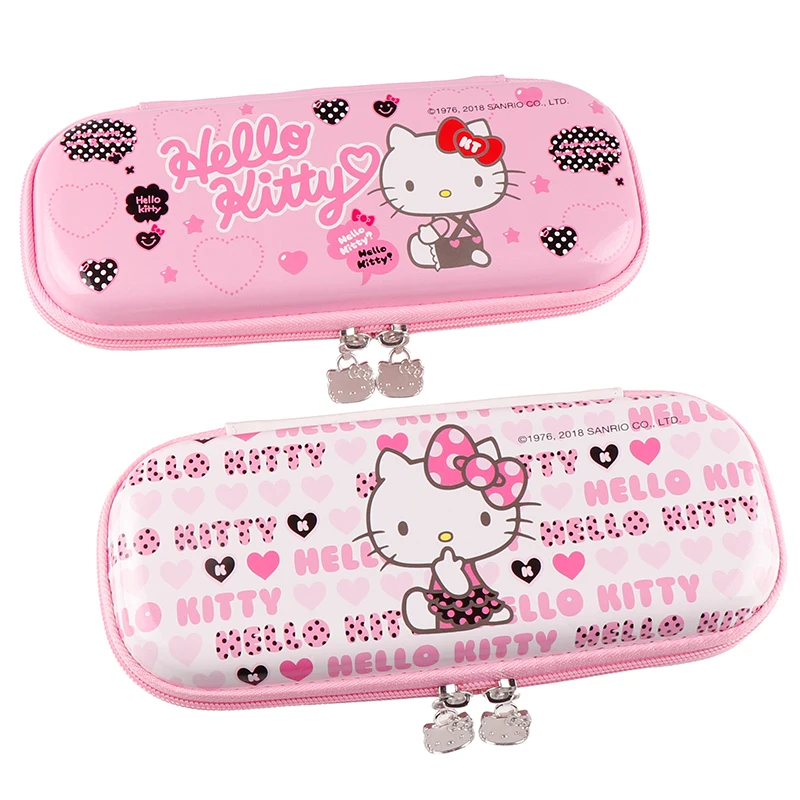 
TOPSTHINK Hello kitty school stationery pink cute large pencil hold EVA multi layers pencil case  (62055972227)