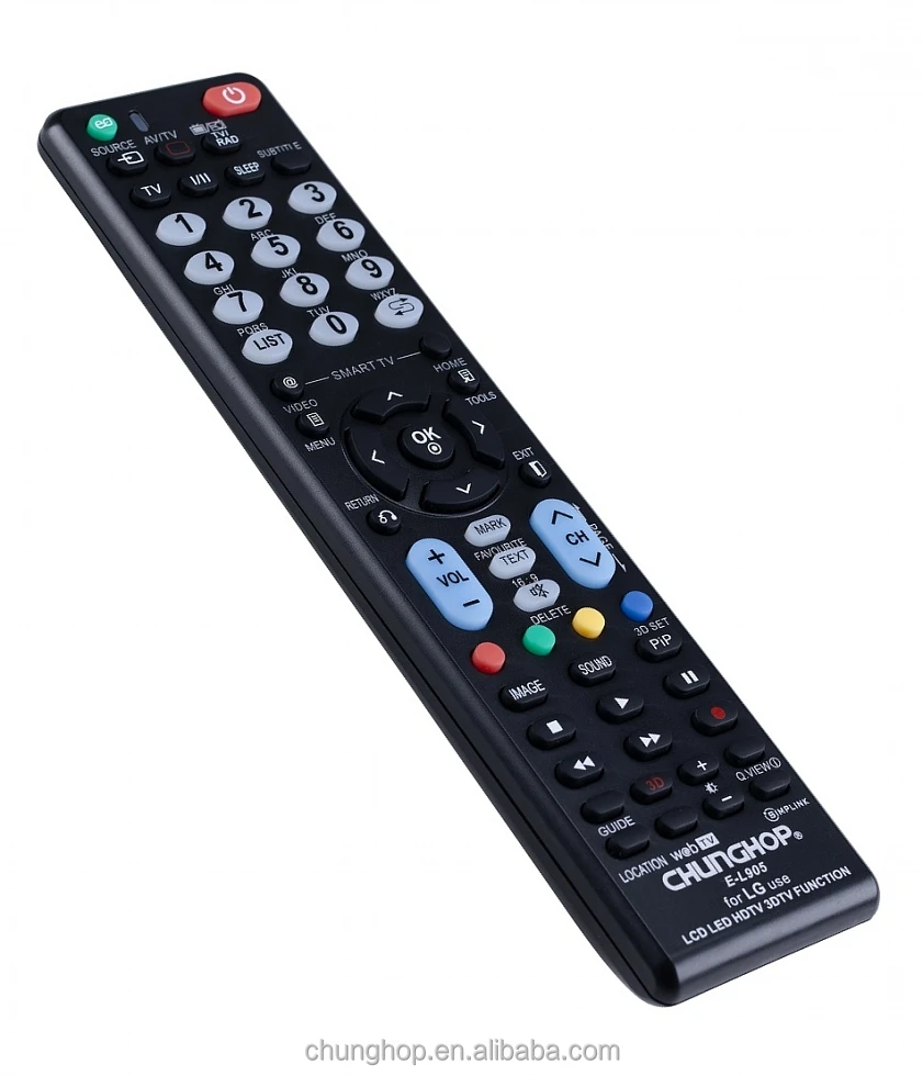 

Chunghop E-L905 All Functions TV Remote Control Use for LG Television as Original, Black