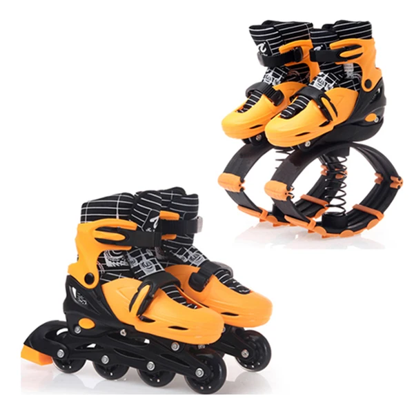 

2 in 1 Shoes jumping kangaroo bounce shoes POWER SHOES, Orange,pink.
