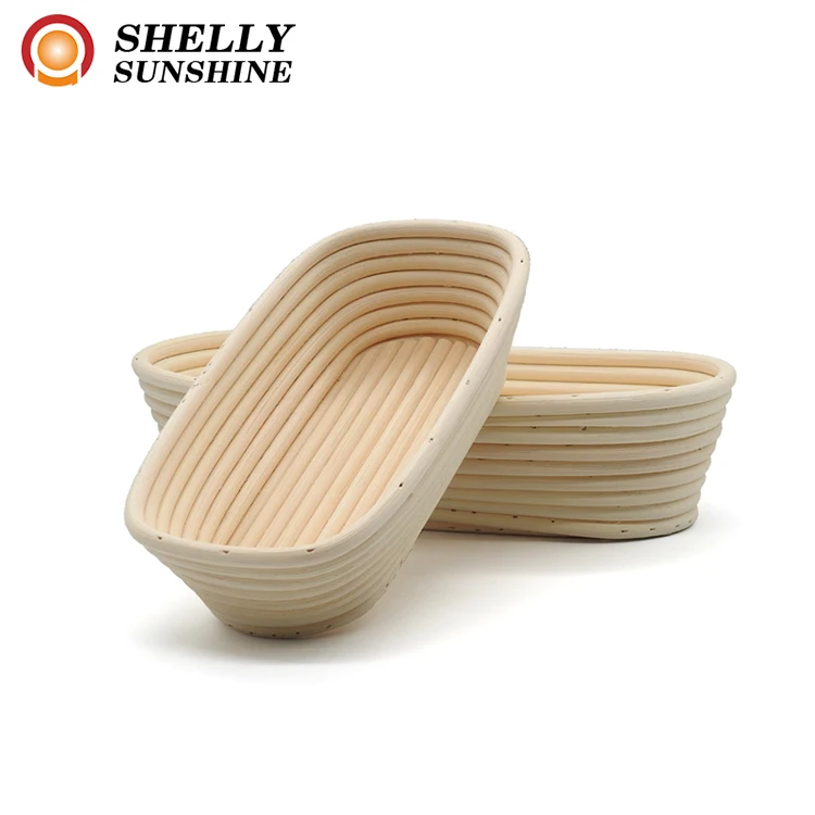 

Oblong bread basket restaurants with baskets small dough bowl, Natural color