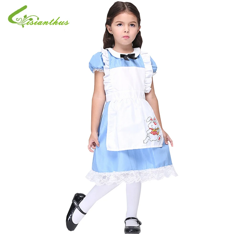 Halloween Maid Costumes Little Girls Alice in Wonderland Costume Suit Maids Lolita font b Fancy b