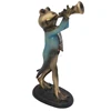 Home Decorations Resin Cute Frogs Use Musical Instruments