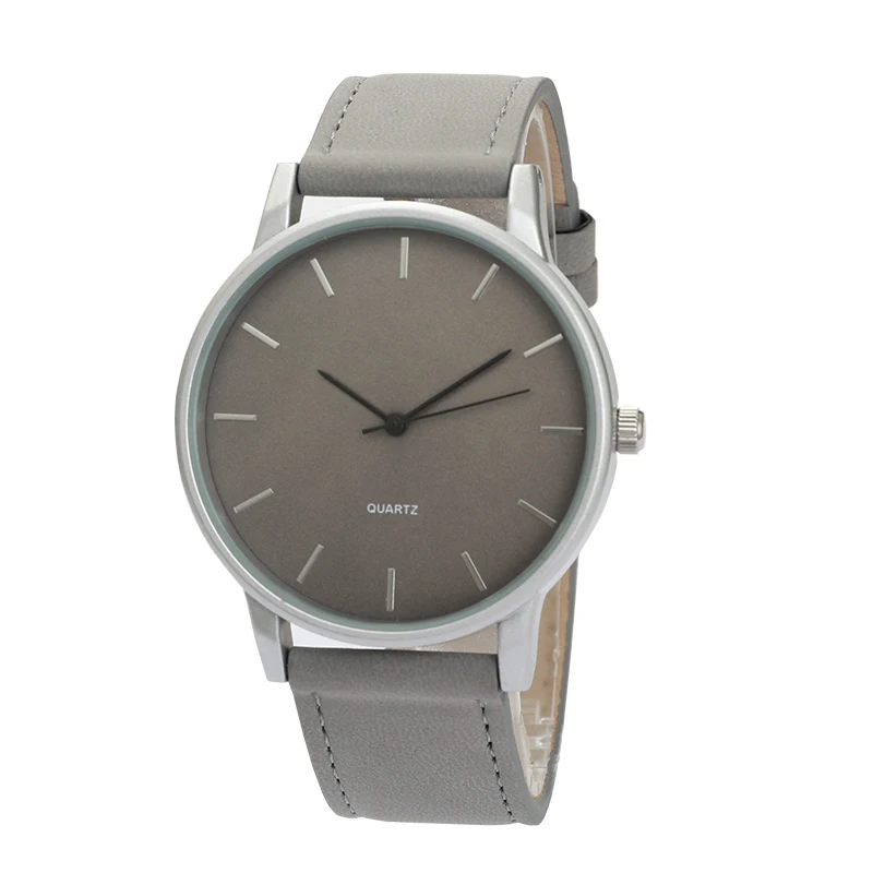 Superior Quartz Water Proof Wrist Watch Leather Strap New Product Japan Movt Geneva Watch Stainless Steel Back