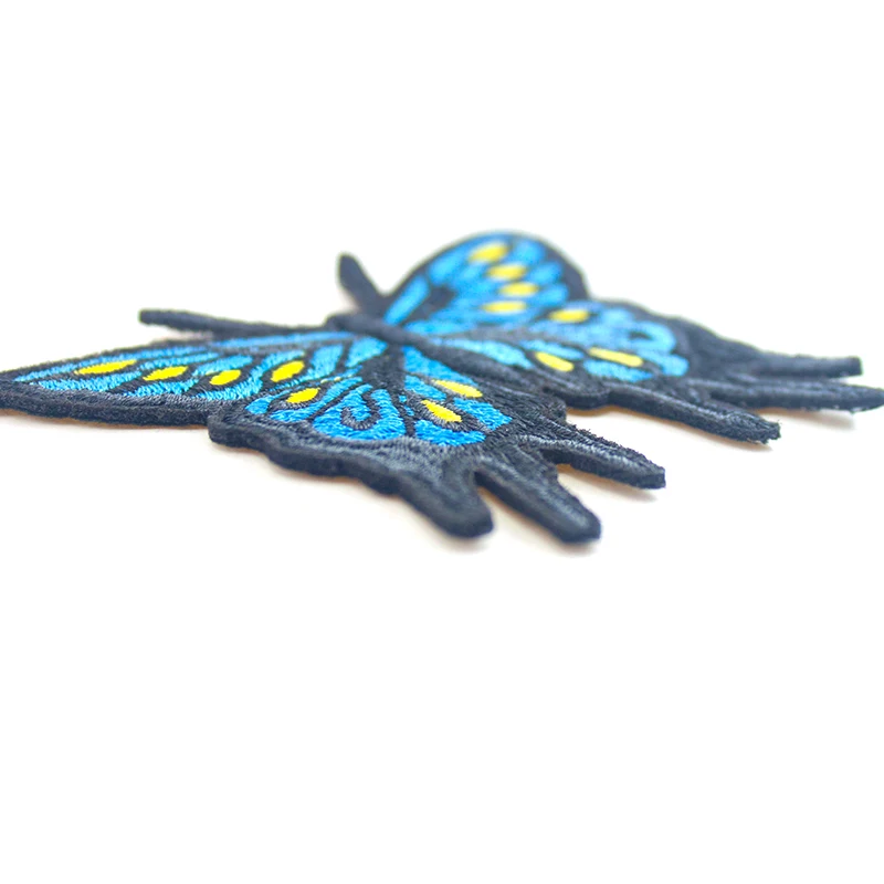 

Custom Luxury Butterfly Shaped Embroidery Patch