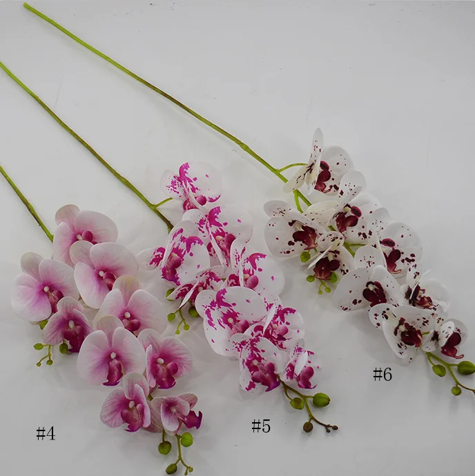 Lusiaflower 2022 Real Touch Artificial Flowers Phalaenopsis 2 Forks 3d