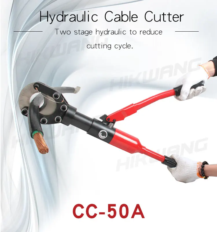 Two Stage Cc50a Hydraulic Cable Cutter 300mm Cu/al Cable Buy