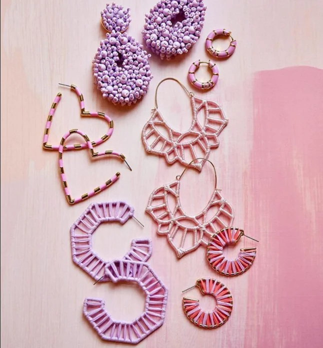 

Dvacaman 2019 Brand Rhinestone Statement Bohemian Women Crystal Bead Tassel Hoop Drop Dangle Boho Style Fringe Earrings Jewelry, As picture