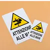 Top China Supplier Road Safety Logo Printed OEM Triangle Metal Warning Sign