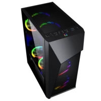 

Y01 2019 New Design 210mm width atx mid tower pc case white with RGB Strip Lights /gaming wholesale computer cases with Mesh