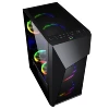 Y01 2019 New Design 210mm width atx mid tower pc case white with RGB Strip Lights /gaming wholesale computer cases with Mesh