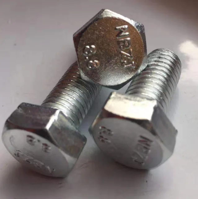 
High Tensile 8.8 Grade DIN931 DIN933 DIN934 black Steel Hex Bolts And Nuts 