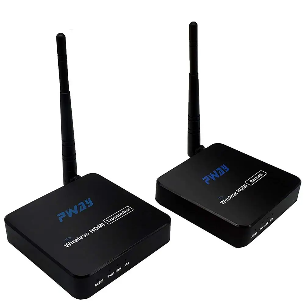 

50m PWAY Support 1 Point To 2 Points HDMI Wireless Extender, Black