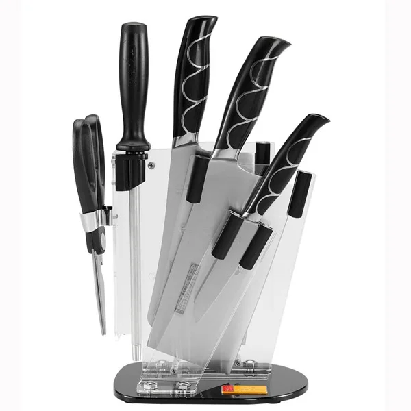 Hot Selling Rotating Acrylic Knife Display Cases Acrylic Knife Display