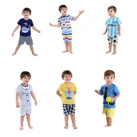 

2019 Cute short sleeves hot selling children clothes casual cheap summer kids clothing in good quality