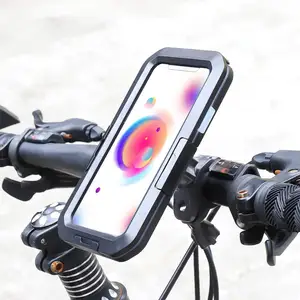 Multiple Adjustment Buttons Motorcycle Bicycle Universal Waterproof Phone Holder For Bike