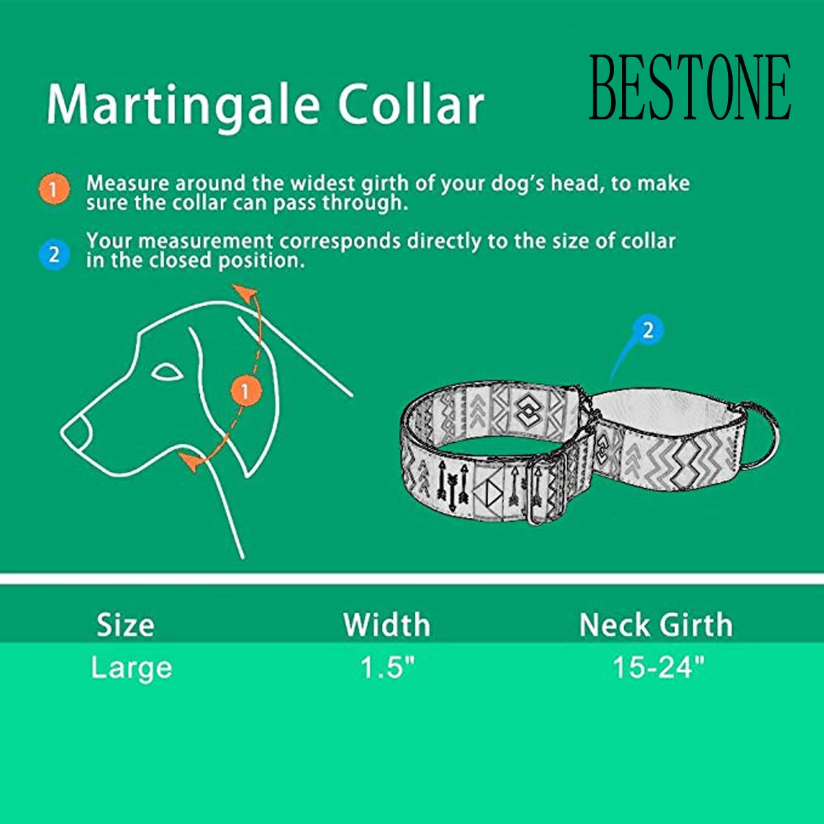 Comfort Premium Classic Martingale Pet Collars Dog Training Collar