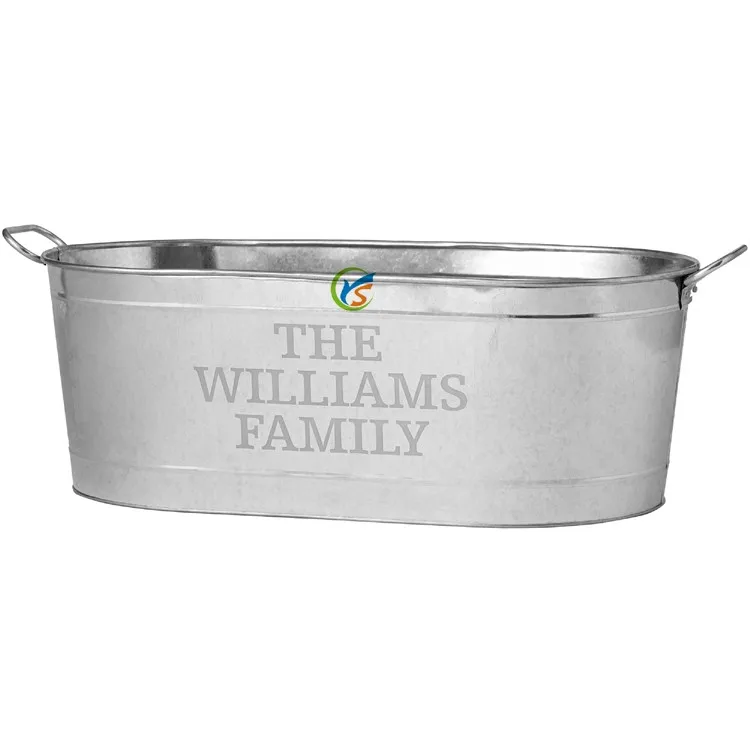 Bañera Galvanizada De Metal Personalizada Para Bebidas,Grande Buy