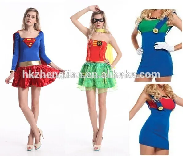 vestidos super herois feminina