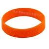 HXY fashionable holiday gift printing logo silicone band wristband debossed color filled logo rubber silicone wristbands