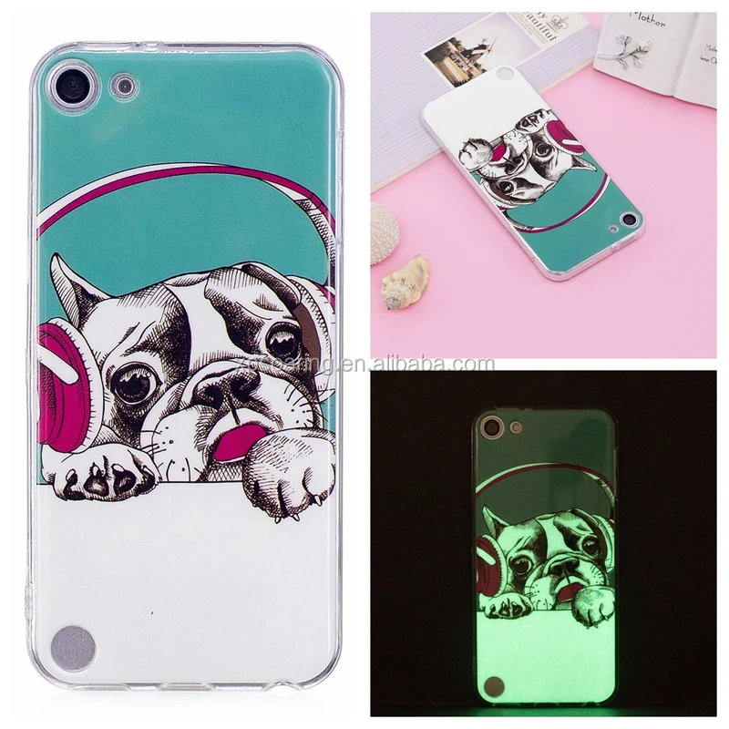 

Luminous tpu gel cover case for iPod Touch 6, Unicorn glowing case for iPod Touch 5