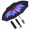 Inverted Auto Open Close Reverse Sun&Rain Large Windproof Travel UV Umbrella For Women and Men Car Umbrella