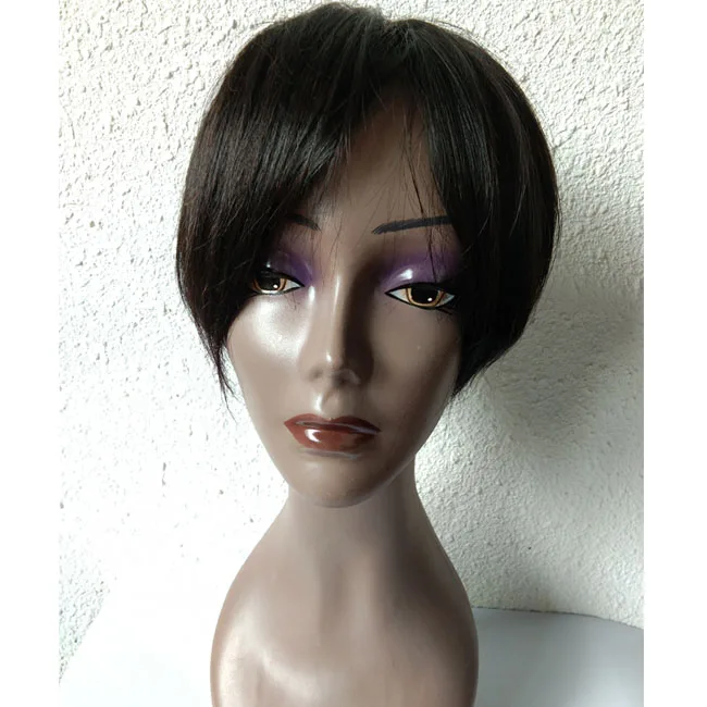 

Toupee Women Human Hair In Womens Extention Natural Brown Wig Brazilian Human Hair Silk Base Women Hair