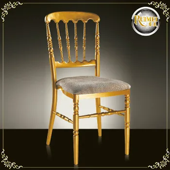 Banquet Hotel Outdoor Golden Chiavari Chair White Wedding Chairs