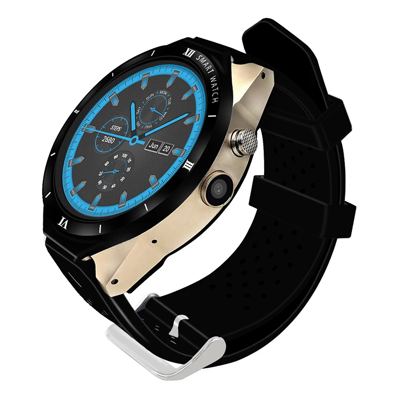 1.39 Inch Fashion Looks KW88 PRO Real Heart Rate Monitor Android 7.0 Smartwatch