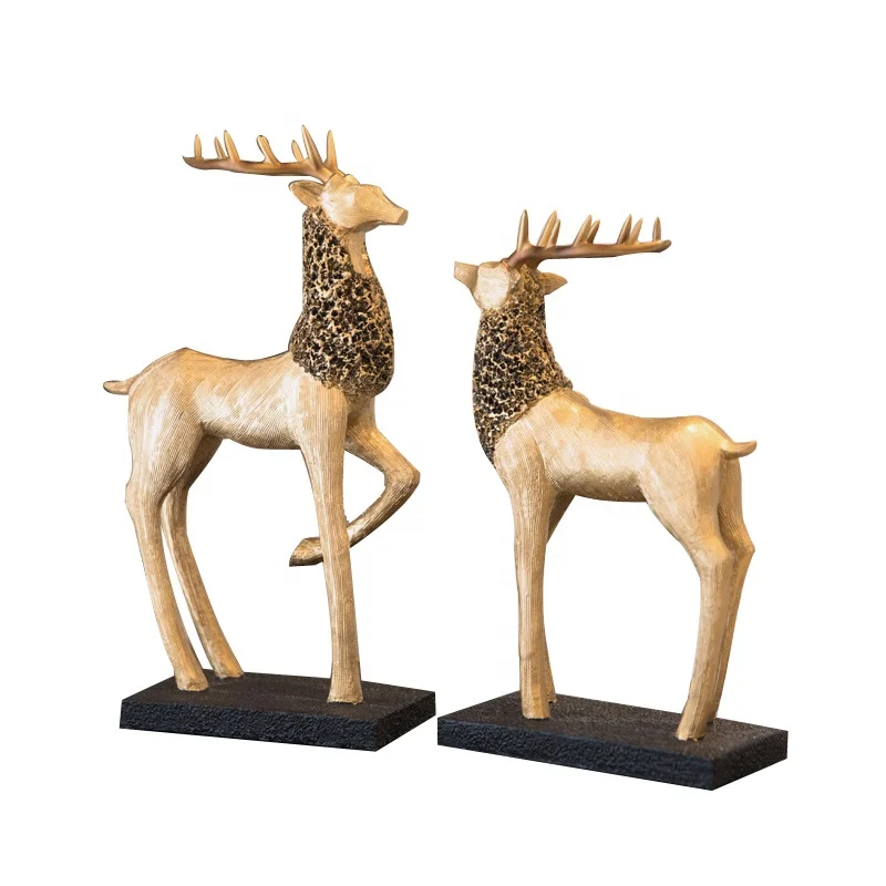 

Home Creative Decoration Crafts Deer From Foshan, Glod