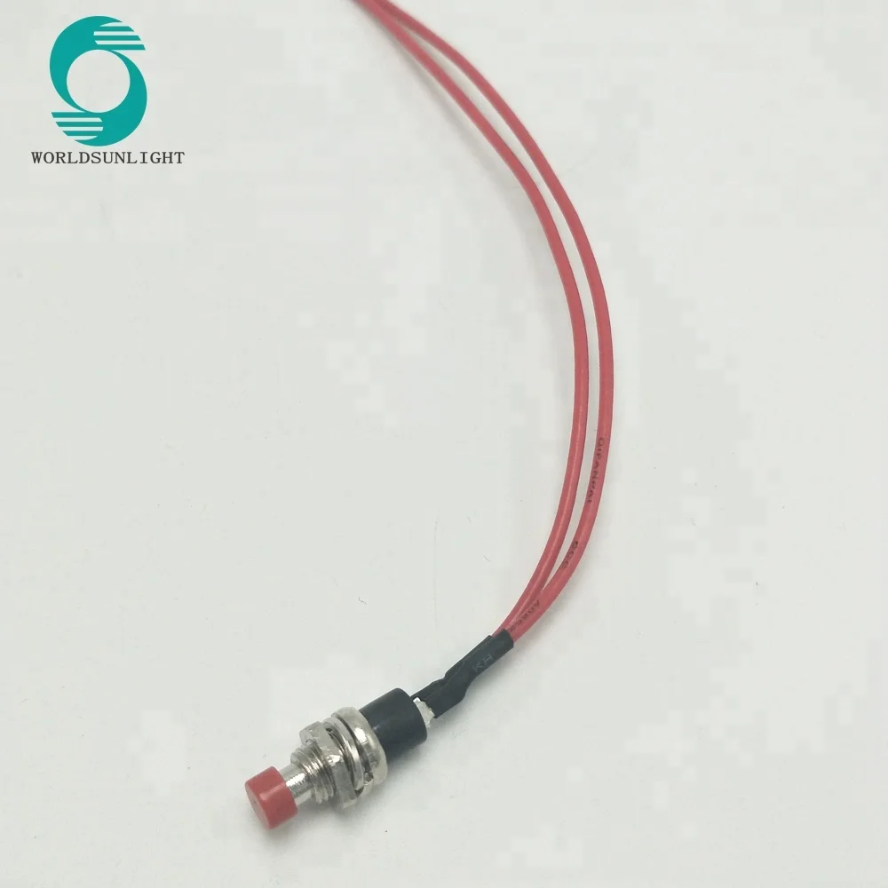 PBS-10B-2 Push Button Switch - 20cm Wire, 50000cycles