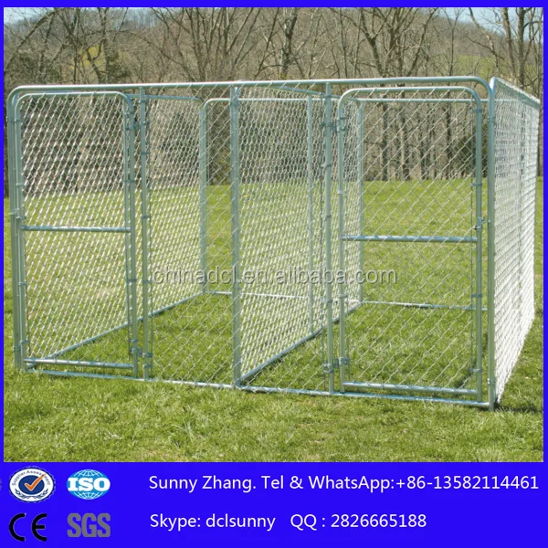 

2015 hot sale galvanized chain link easily Assembled Dog Run Kennels