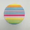 Beautiful Line Group Ceramic Coaster, Water Absorbent Ceramic Coaster with Cork