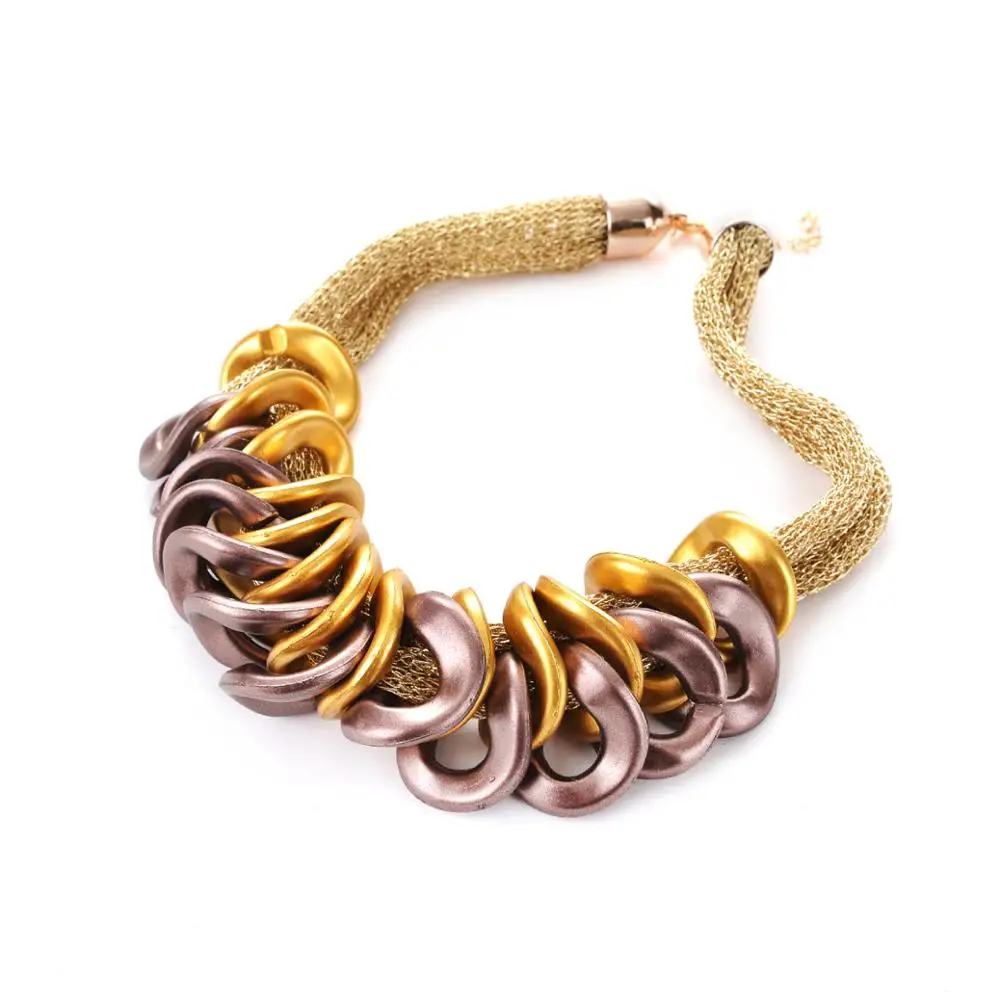 

Fashion woven alloy women fashion necklace 2018, N/a