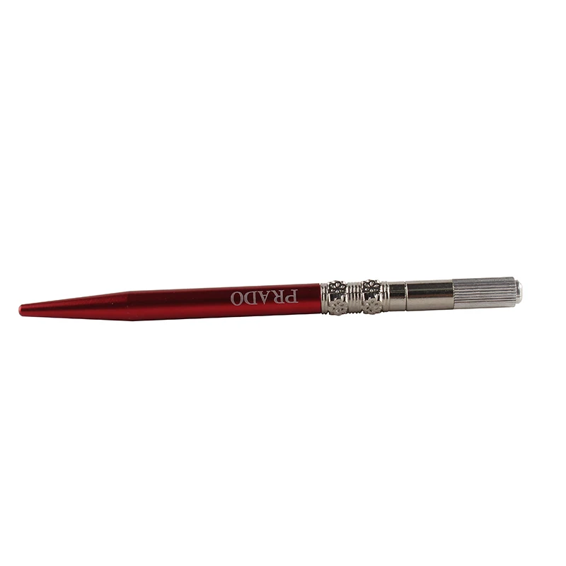 Yilong Factory Wholesale Price Manual Tattoo Pen Machine 3D Embroidery Red Permanent Makeup Eyebrow Microblading Pen